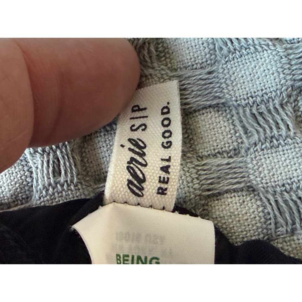Aerie Show Off Camisole Women‎ Small Black Nylon Lace Sheer Adjustable Strap Top - Picture 8 of 8